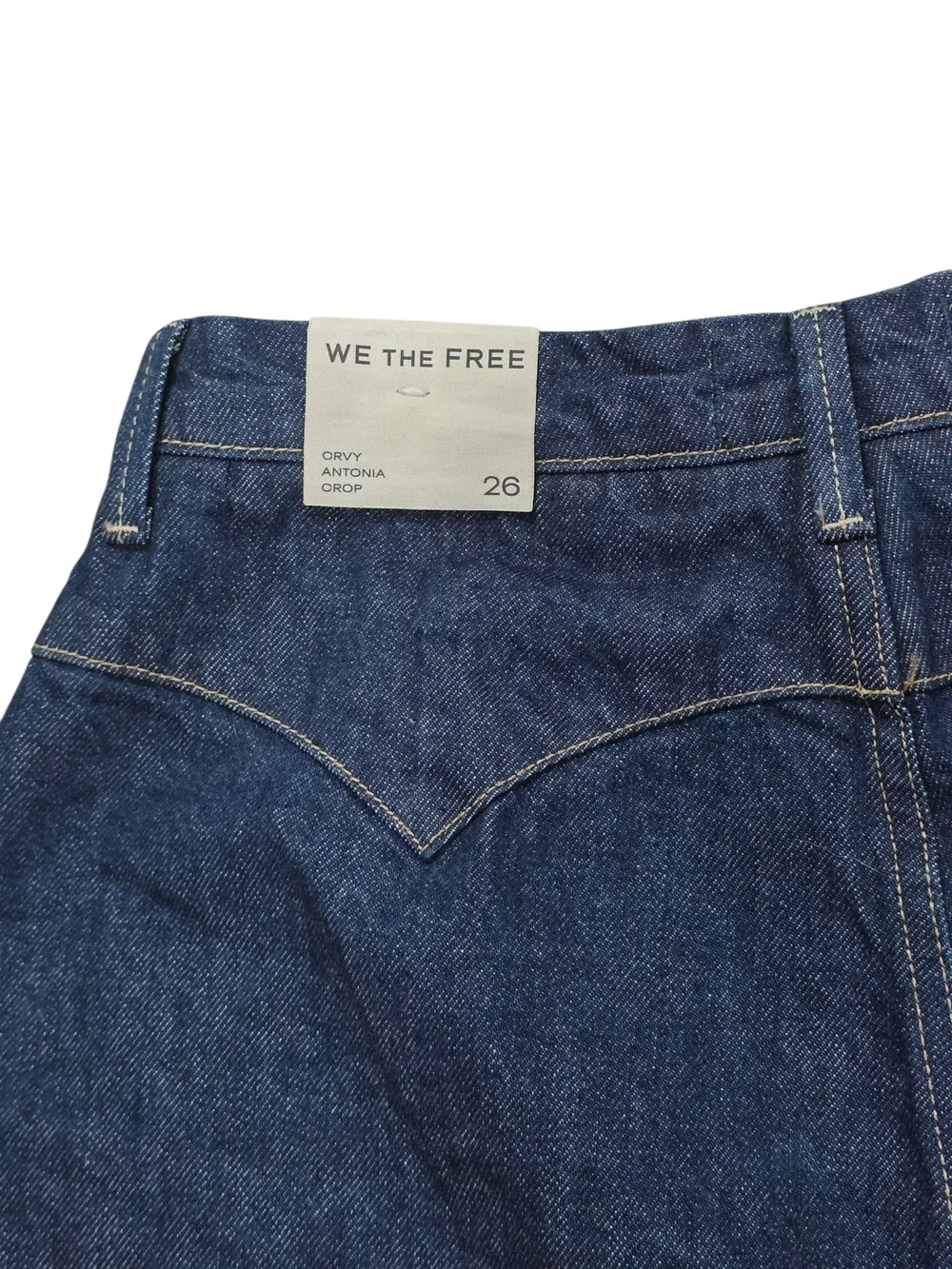 We The Free Antonia Crop Dark Denim Shorts CRVY Trending Baggy Jort Style NWT 26